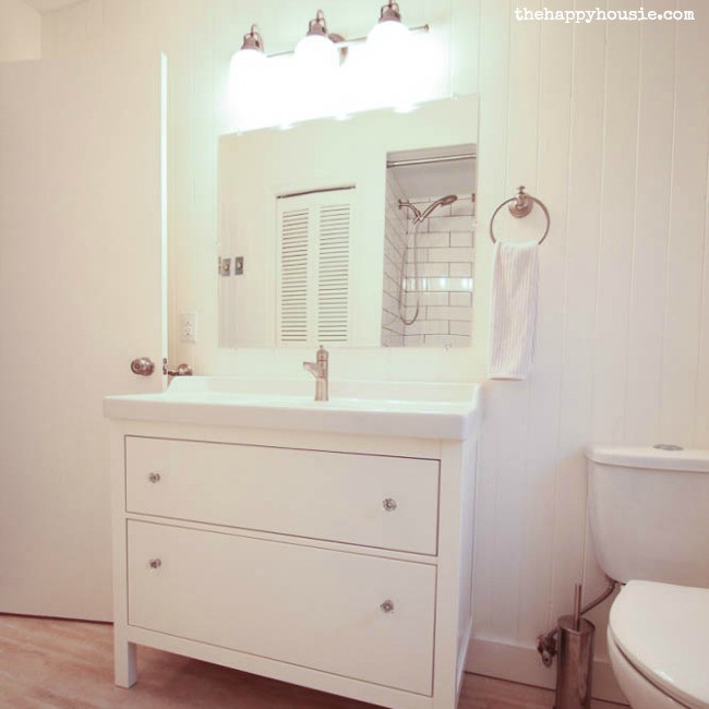 Best ideas about Ikea Vanity Bathroom
. Save or Pin Thrifty Bathroom Makeover with an Ikea Hemnes Vanity Now.