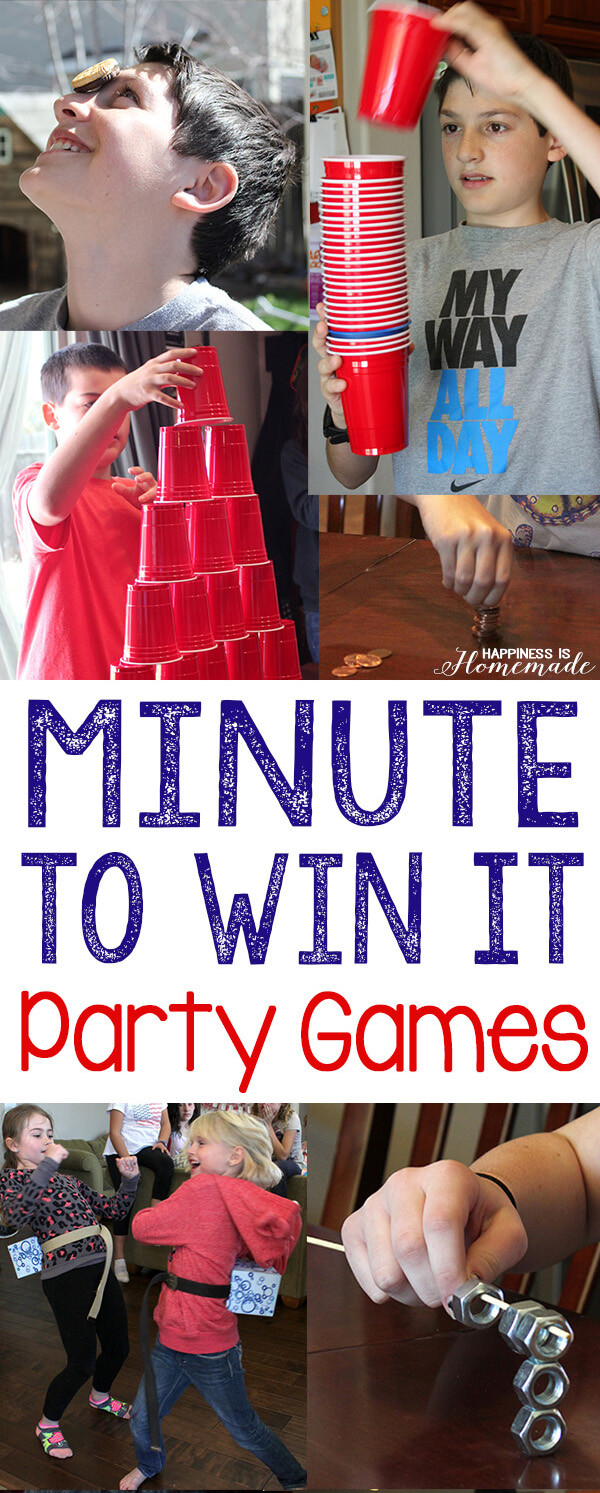 Best ideas about Indoor Games For Birthday Party For Adults
. Save or Pin 10 Awesome Minute to Win It Party Games Happiness is Now.