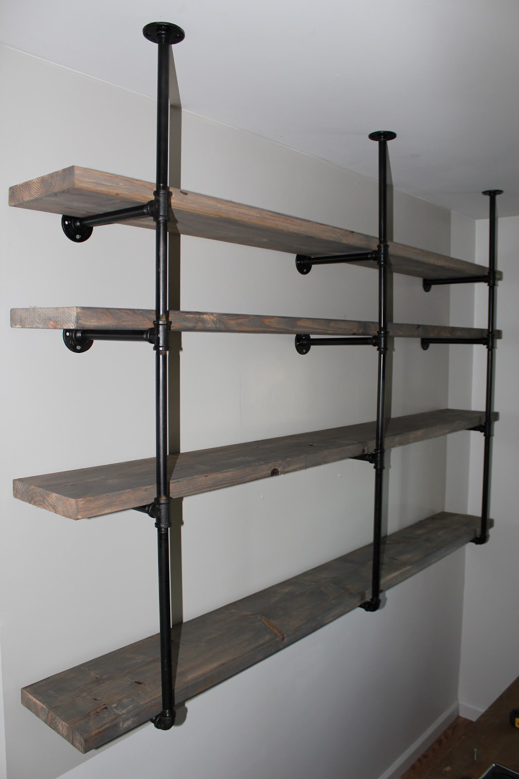 Best ideas about Industrial Pipe Shelving DIY
. Save or Pin Sylvie Liv Industrial Rustic Shelf Tutorial Now.