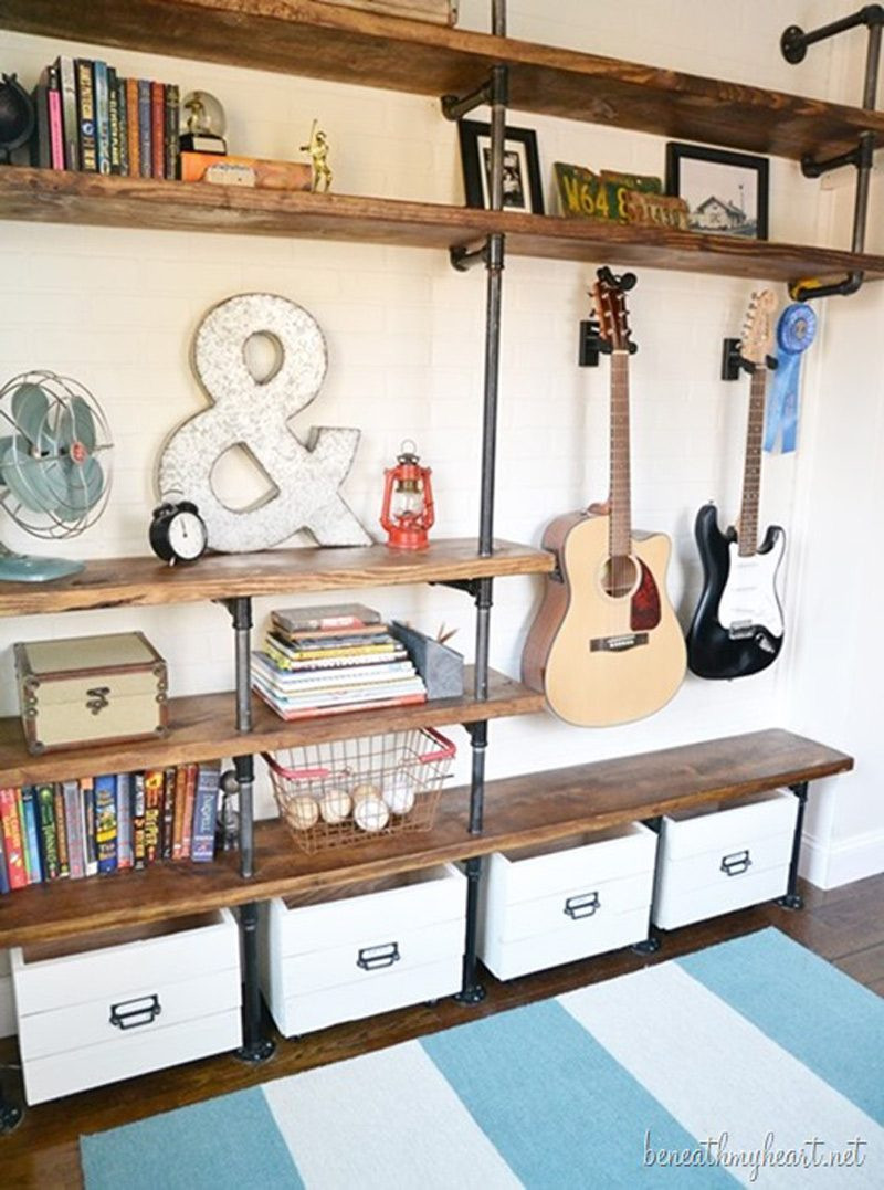 Best ideas about Industrial Pipe Shelving DIY
. Save or Pin How to Make Industrial Shelves DIY & Crafts Handimania Now.