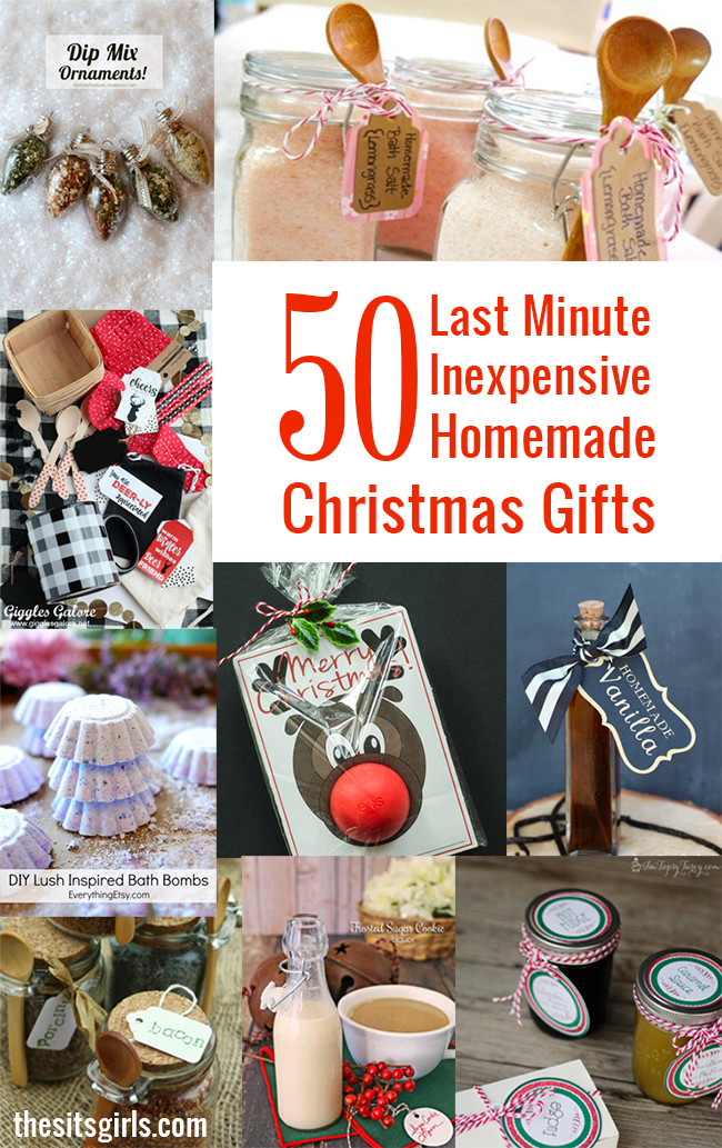 Best ideas about Inexpensive DIY Christmas Gifts
. Save or Pin 50 Last Minute Inexpensive Homemade Christmas Gifts Now.