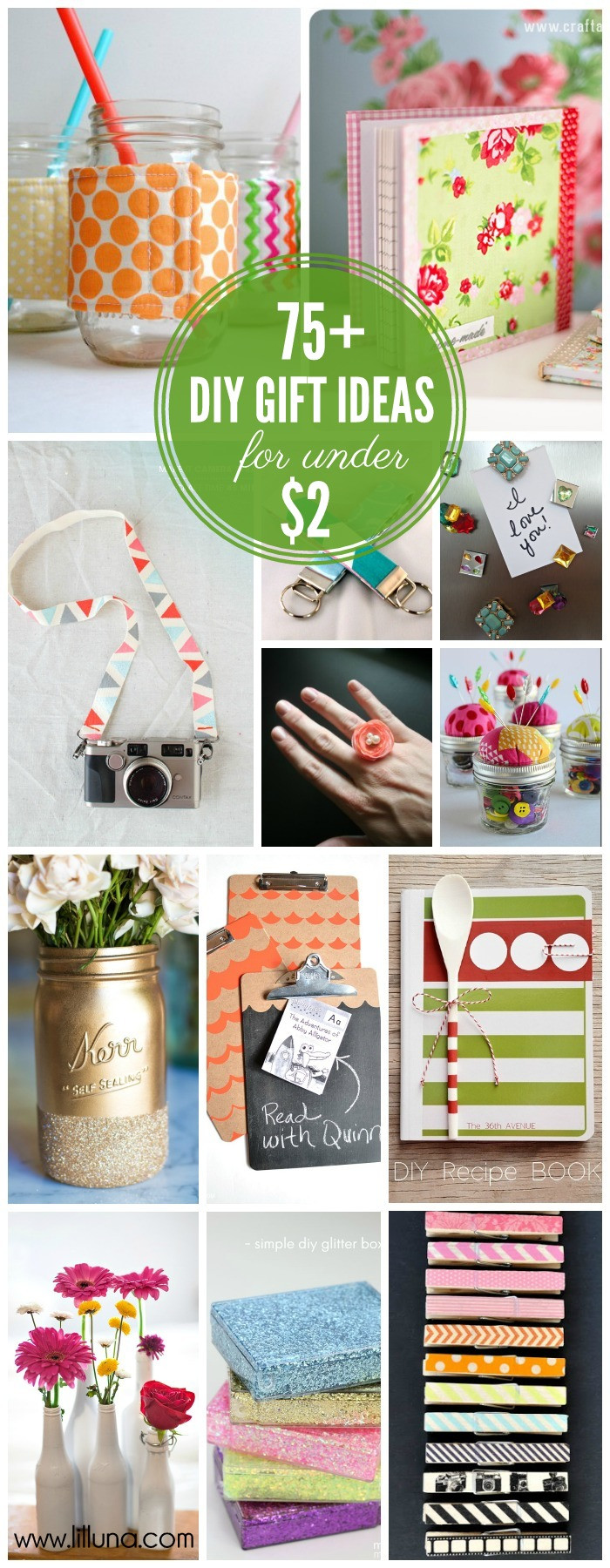 Best ideas about Inexpensive DIY Christmas Gifts
. Save or Pin 75 Gift Ideas under $5 Now.