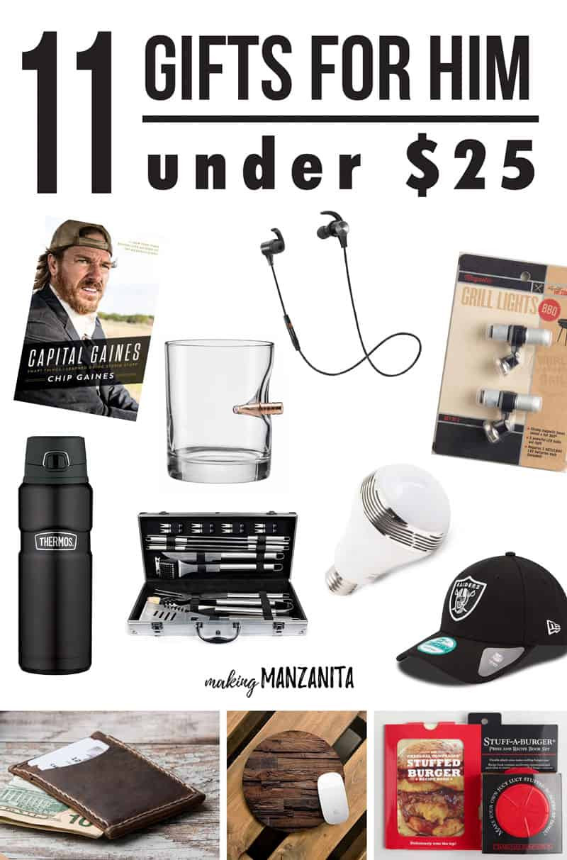 Best ideas about Inexpensive Gift Ideas For Him
. Save or Pin 11 Gifts For Him Under $25 Making Manzanita Now.