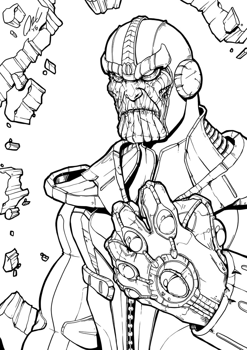 Best ideas about Infinity Wars Coloring Sheets For Boys
. Save or Pin Thanos Infinity Gauntlet Line Art by Now.