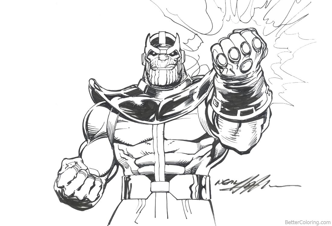 Best ideas about Infinity Wars Coloring Sheets For Boys
. Save or Pin Avengers Infinity War Coloring Pages Thanos by neal adams Now.