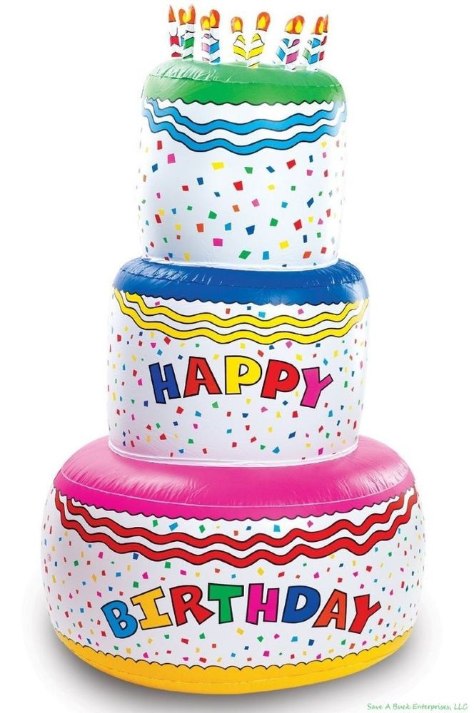Best ideas about Inflatable Birthday Cake
. Save or Pin 6 FOOT TALL Blow Up Inflatable Happy Birthday Cake Now.
