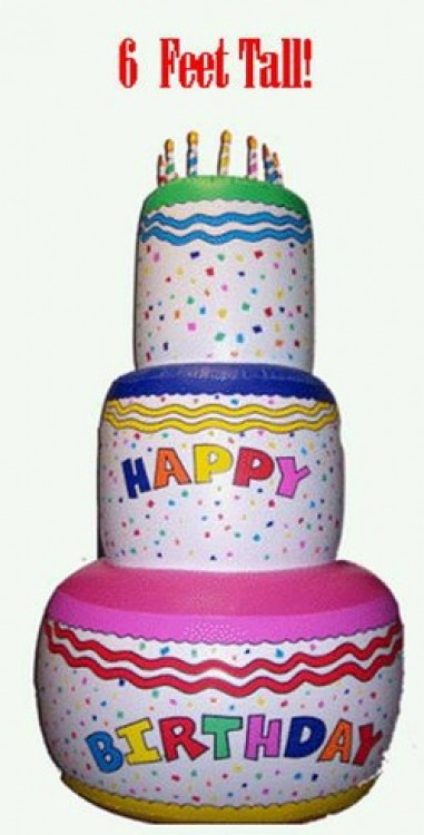 Best ideas about Inflatable Birthday Cake
. Save or Pin 6 ft Inflatable Birthday Cake – Ounce O Bounce Now.
