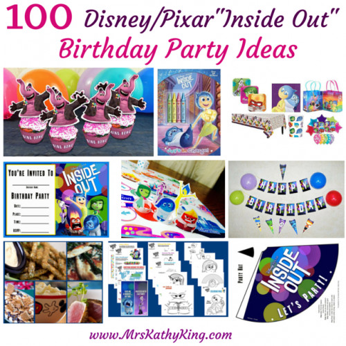 Best ideas about Inside Out Birthday Party Supplies
. Save or Pin 100 Inside Out Birthday Party Ideas Mrs Kathy King Now.