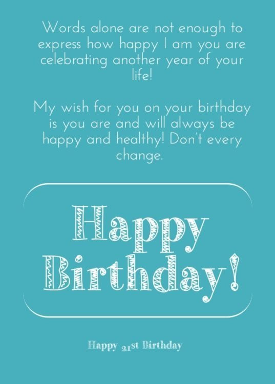 Best ideas about Inspirational 21st Birthday Quotes
. Save or Pin 114 EXCELLENT Happy 21st Birthday Wishes and Quotes BayArt Now.