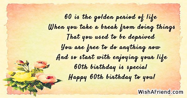 Best ideas about Inspirational 60th Birthday Quotes
. Save or Pin 60th Birthday Quotes Now.