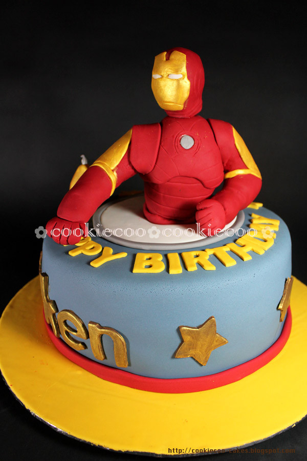 Best ideas about Iron Man Birthday Cake
. Save or Pin cookiecoo Iron Man cake for Ken Now.