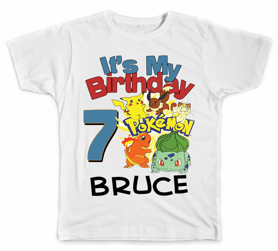 Best ideas about It's My Birthday Quotes
. Save or Pin Personalized It s My Birthday Pokemon T Shirt Now.