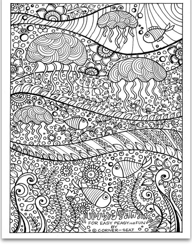 Best ideas about Jellyfish Coloring Pages For Adults
. Save or Pin 2910 best images about colouring and puzzle pages on Pinterest Now.