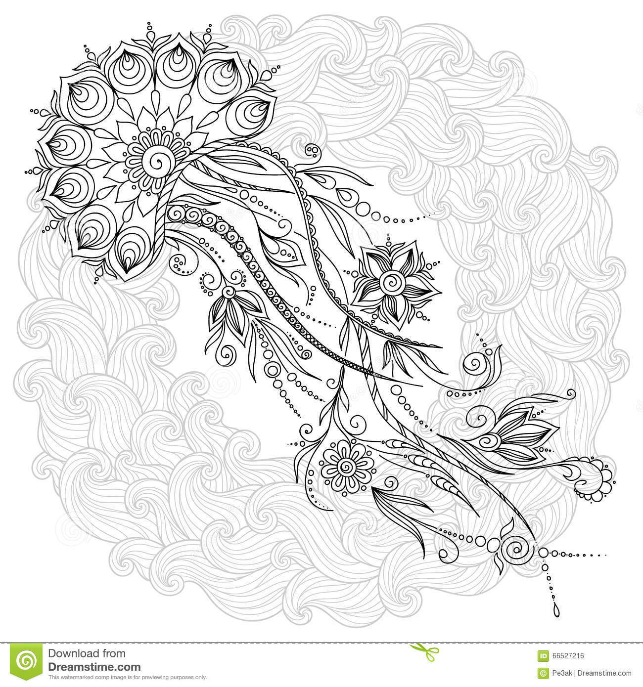 Best ideas about Jellyfish Coloring Pages For Adults
. Save or Pin Pattern For Coloring Book Jellyfish In Vector Stock Now.