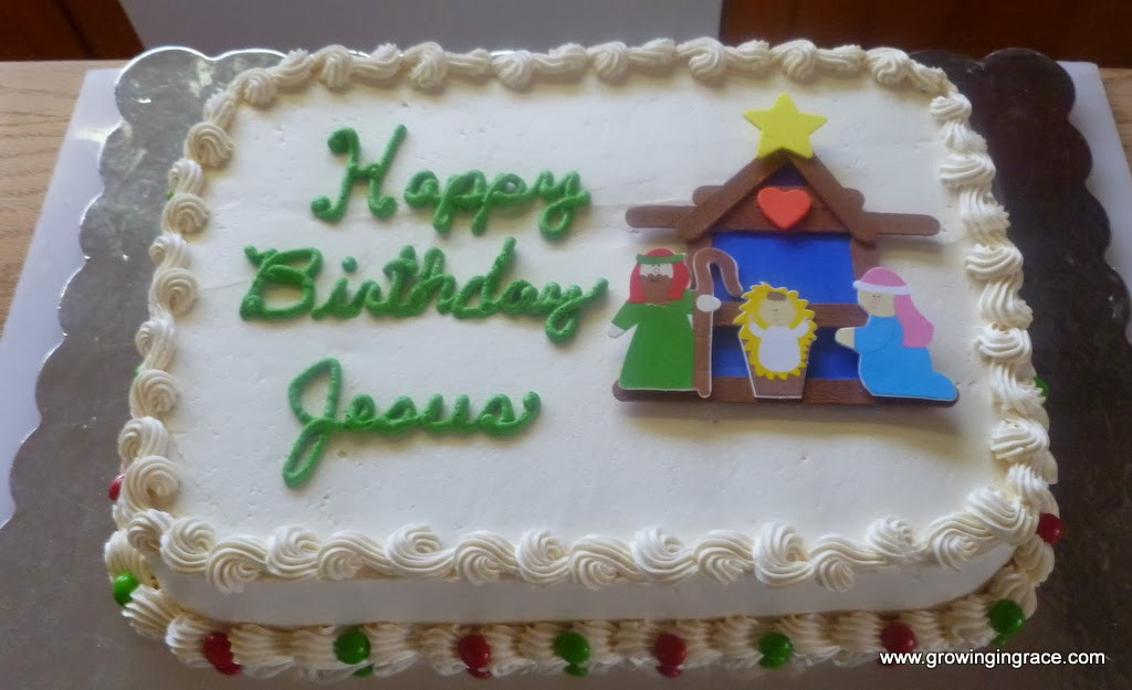 Best ideas about Jesus Birthday Cake
. Save or Pin Growing in Grace Jesus Birthday Cake Now.