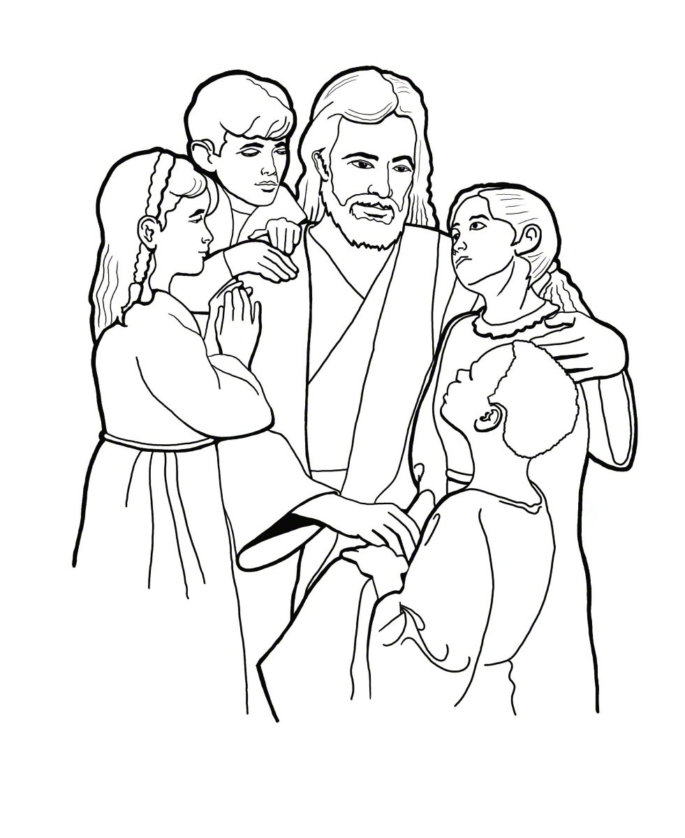 Best ideas about Jesus Coloring Pages For Kids Printable
. Save or Pin Christ with Children Coloring Page Now.