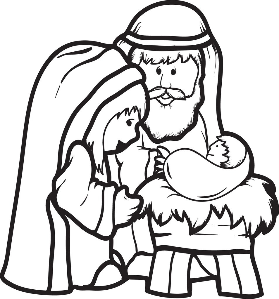 Best ideas about Jesus Coloring Pages For Kids Printable
. Save or Pin FREE Printable Mary Joseph & Baby Jesus Coloring Page Now.