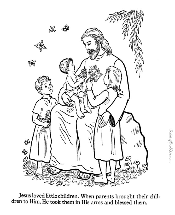 Best ideas about Jesus Coloring Pages For Kids Printable
. Save or Pin Jesus with children coloring pages to print 048 Now.