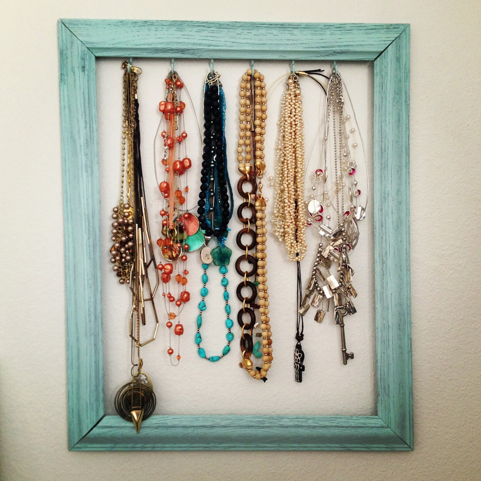 Best ideas about Jewelry Holder DIY
. Save or Pin mountains & mode DIY Frame Necklace Holder Now.