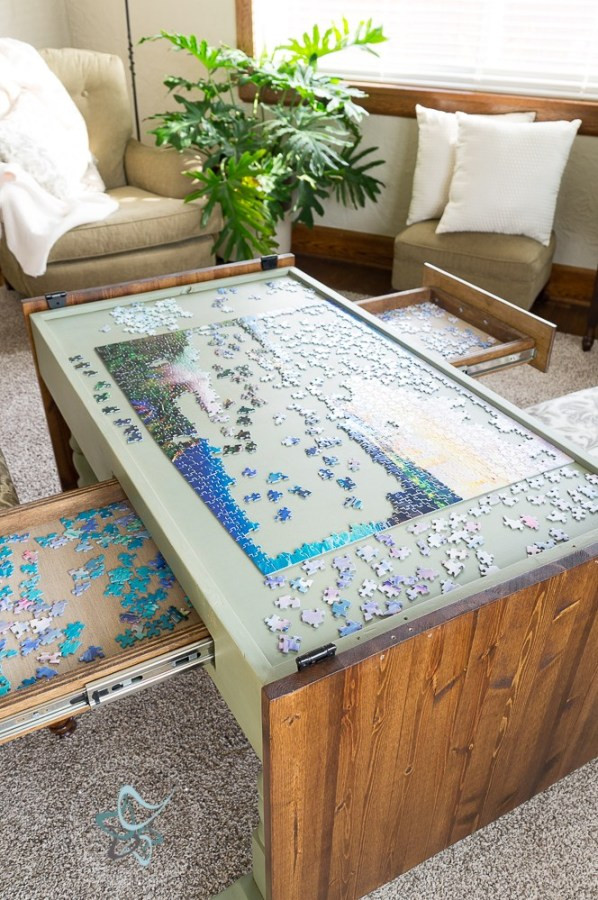 Best ideas about Jigsaw Table DIY
. Save or Pin DIY Puzzle Game Table Designed Decor Now.