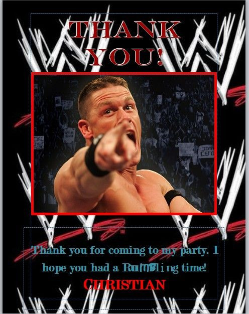 Best ideas about John Cena Birthday Card
. Save or Pin WWE Birthday Party Now.