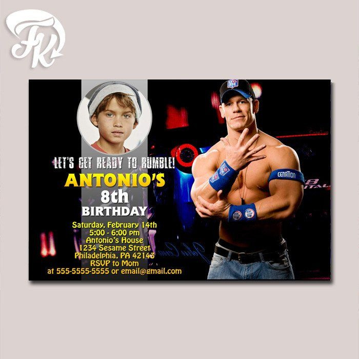 Best ideas about John Cena Birthday Card
. Save or Pin John Cena Royal Rumble WWE Birthday Party Card Digital Now.