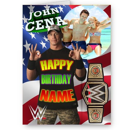 Best ideas about John Cena Birthday Card
. Save or Pin Any Personalised WWE John Cena A5 All Happy Birthday Now.