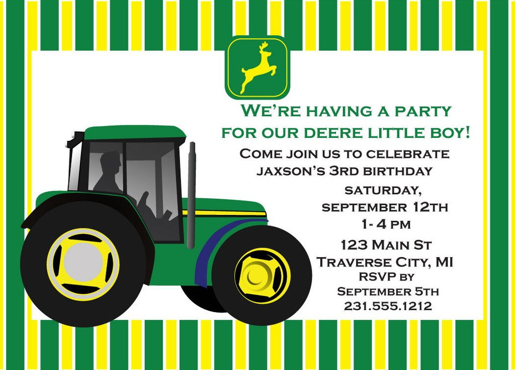 Best ideas about John Deere Birthday Invitations
. Save or Pin FREE John Deere Birthday Invitations – FREE Printable Now.