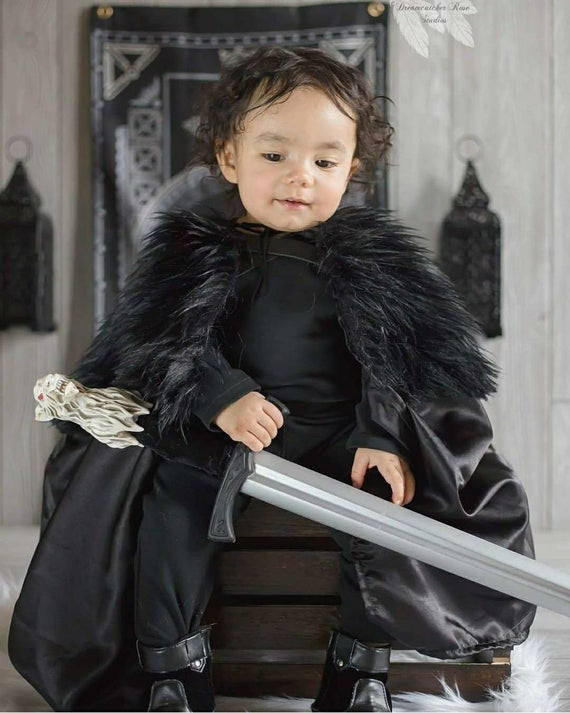 Best ideas about Jon Snow DIY Costume
. Save or Pin Baby Halloween Jon Snow Cloak Baby Game Thrones Cosplay Now.