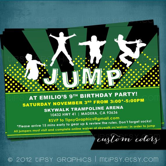 Best ideas about Jump Birthday Party
. Save or Pin Jump Trampoline CUSTOM COLORS or Bounce House Birthday Party Now.