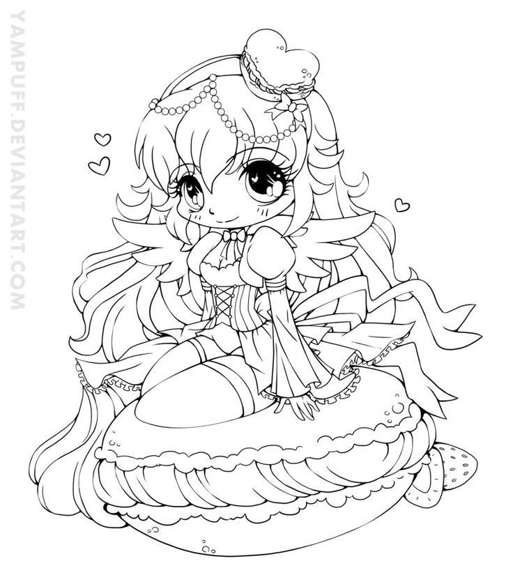 Best ideas about Kawaii Coloring Pages For Girls
. Save or Pin YamPuff Food Chibi Girls Coloring Pages Now.