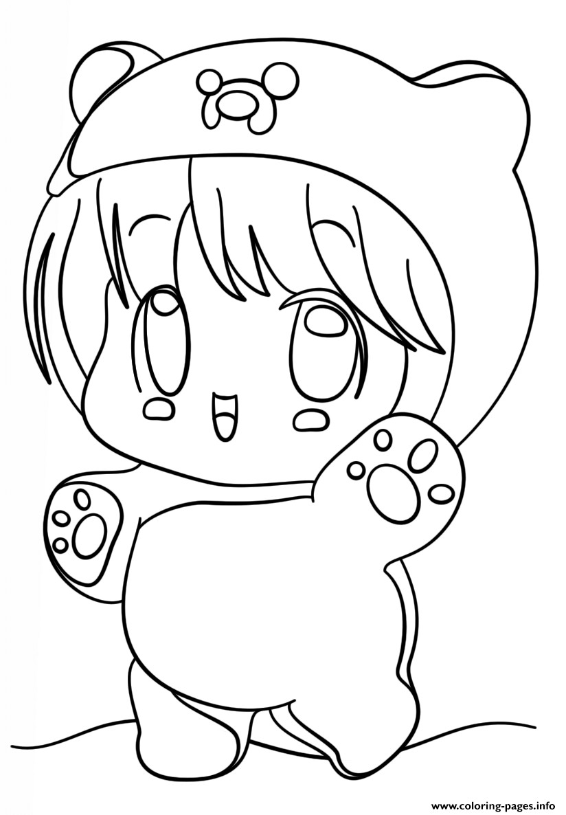 Best ideas about Kawaii Coloring Pages For Girls
. Save or Pin Kawaii Chibi Girl Coloring Pages Printable Now.