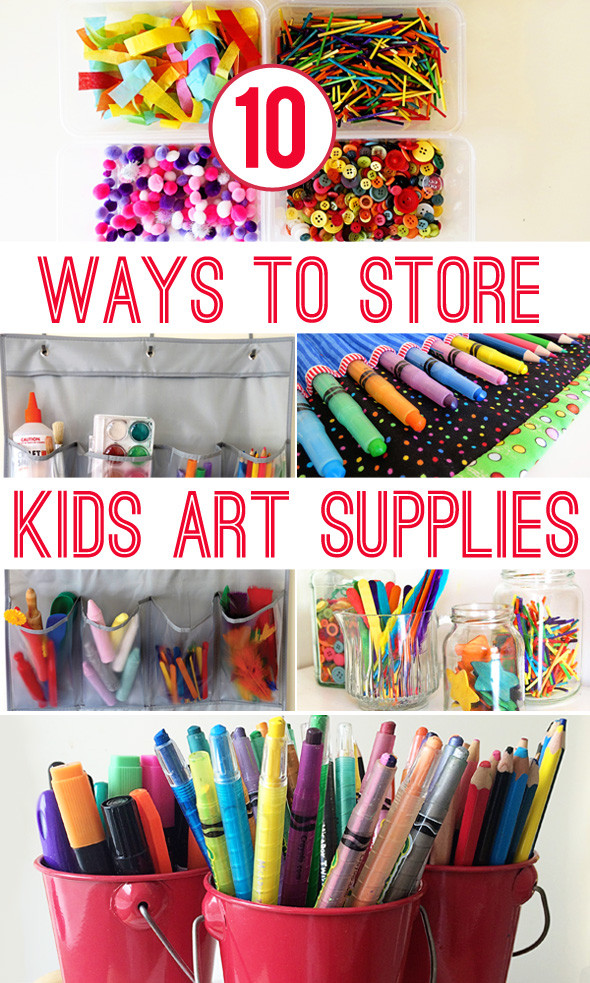 Best ideas about Kid Craft Supply
. Save or Pin 10 Ways to Store Kids Art Materials Now.