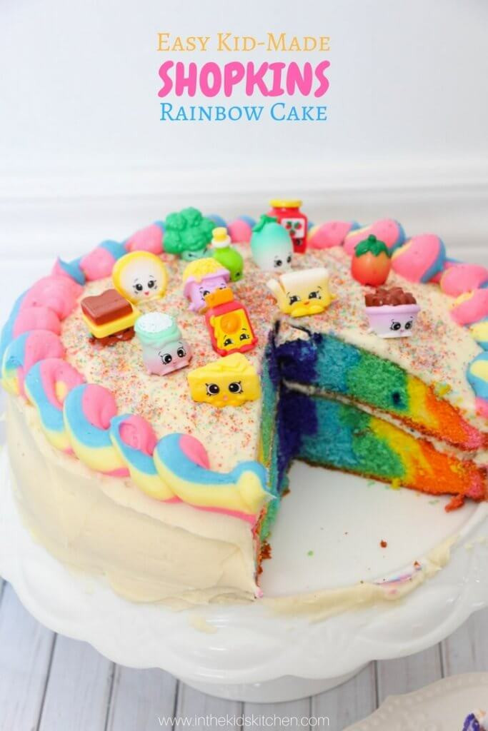 Best ideas about Kids Birthday Cake Recipes
. Save or Pin Rainbow Shopkins Cake Recipe In the Kids Kitchen Now.