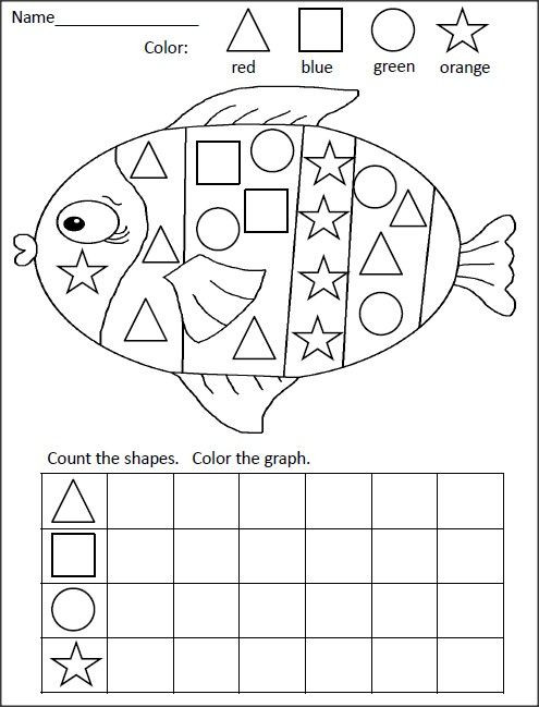 Best ideas about Kids Learning Activities For Preschool Coloring Sheets For Math
. Save or Pin Shapes Graphing Activity Fish Now.