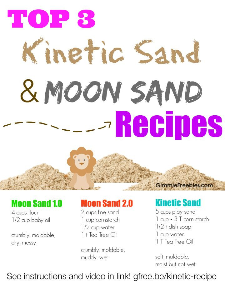 Best ideas about Kinetic Sand DIY
. Save or Pin Make Your Own Kinetic Sand 10 lbs for 50 cents Now.