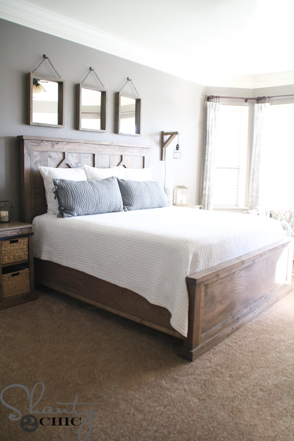 Best ideas about King Bed Plans DIY
. Save or Pin DIY Rustic Modern King Bed Shanty 2 Chic Now.