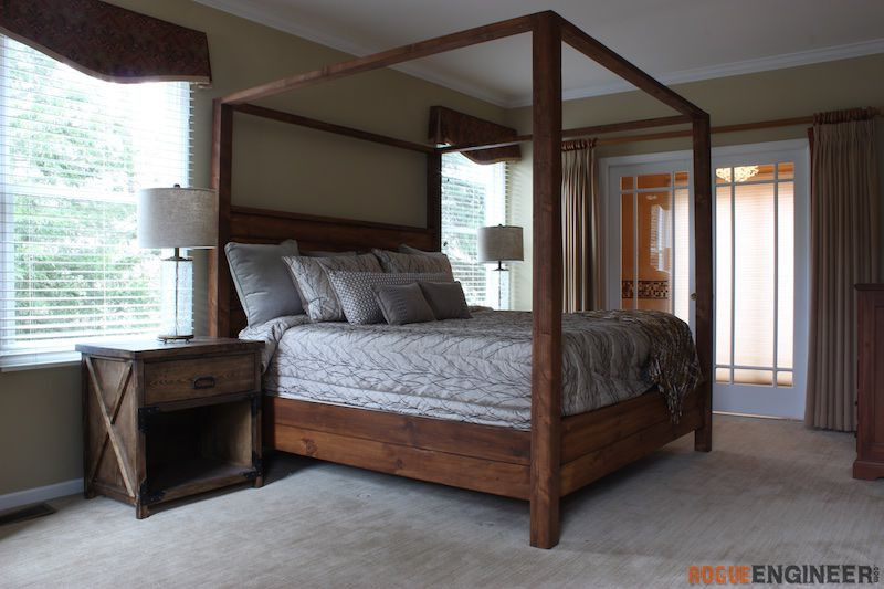 Best ideas about King Bed Plans DIY
. Save or Pin Canopy Bed King Size Rogue Engineer Now.