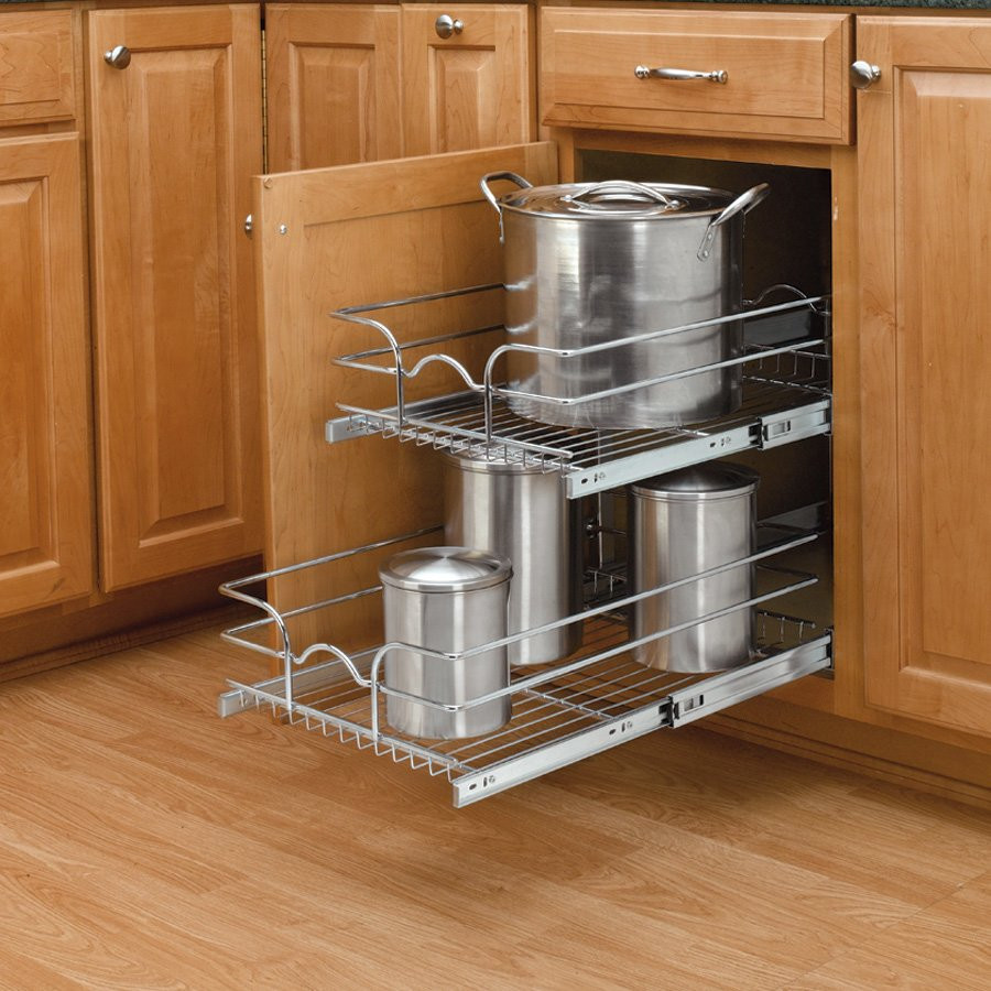 Best ideas about Kitchen Cabinet Organizers
. Save or Pin Rev A Shelf 9" Double Pull Out Basket Chrome 5WB2 0918 CR Now.