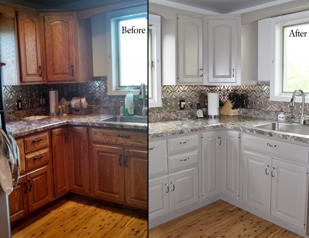Best ideas about Kitchen Cabinet Painting
. Save or Pin painting oak kitchen cabinets before and after with white Now.