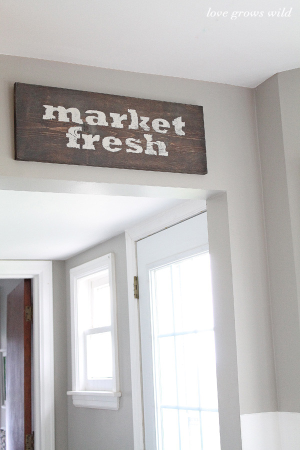 Best ideas about Kitchen Signs DIY
. Save or Pin DIY Market Fresh Rustic Wood Kitchen Sign Love Grows Wild Now.