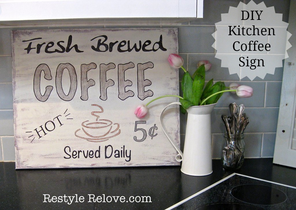 Best ideas about Kitchen Signs DIY
. Save or Pin DIY Kitchen Coffee Sign Now.