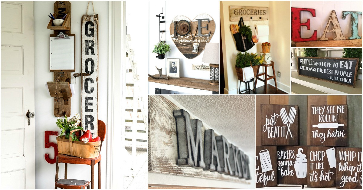 Best ideas about Kitchen Signs DIY
. Save or Pin 20 Rustic DIY Kitchen Signs That Match Your Farmhouse Now.