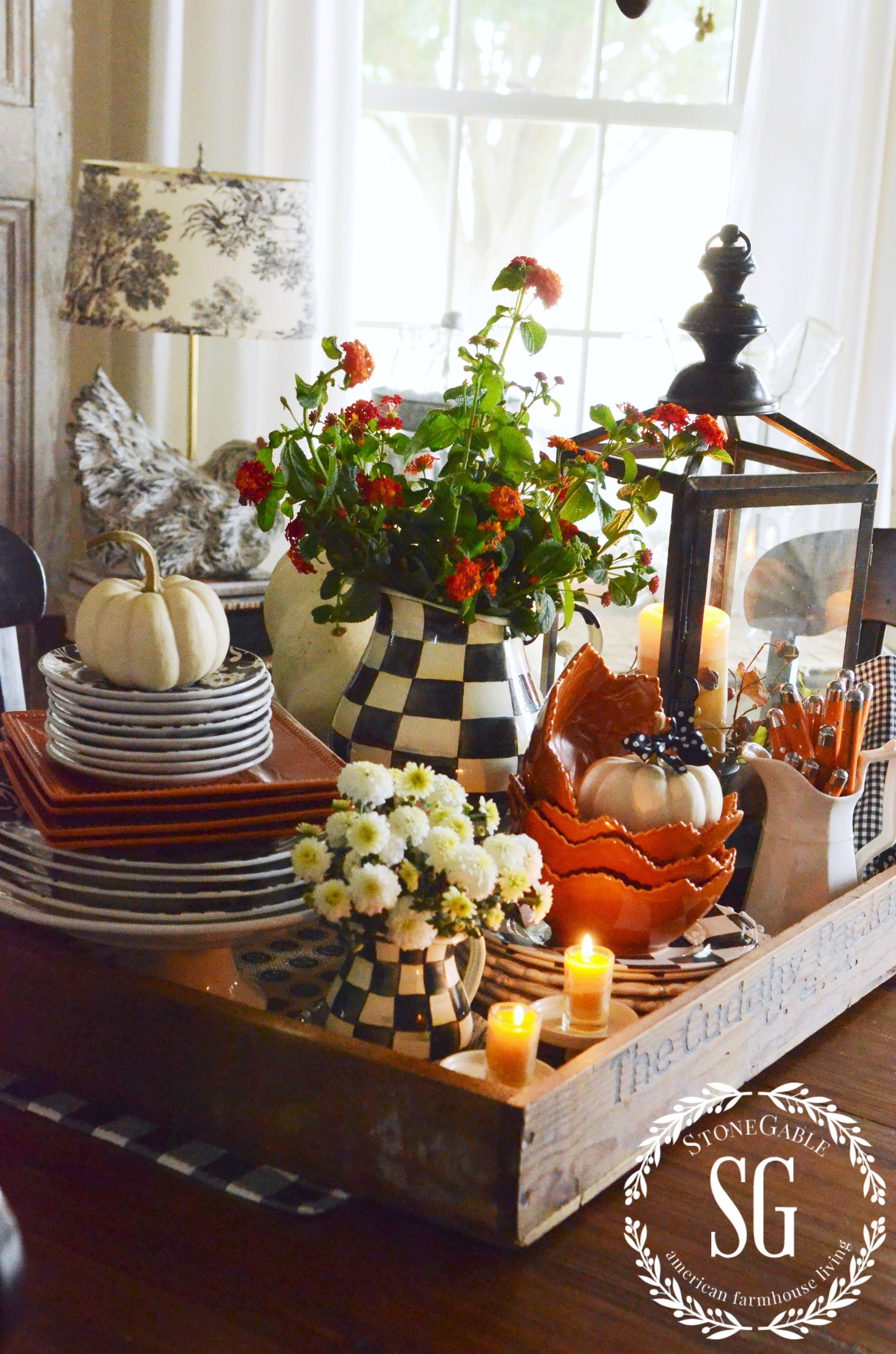 Best ideas about Kitchen Table Ideas
. Save or Pin FALL KITCHEN TABLE CENTERPIECE StoneGable Now.