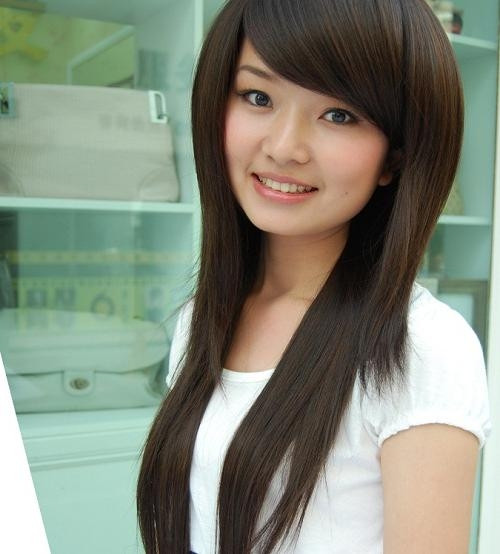 Best ideas about Korean Hairstyle For Round Face Female
. Save or Pin 15 Collection of Korean Long Hairstyles For Round Faces Now.