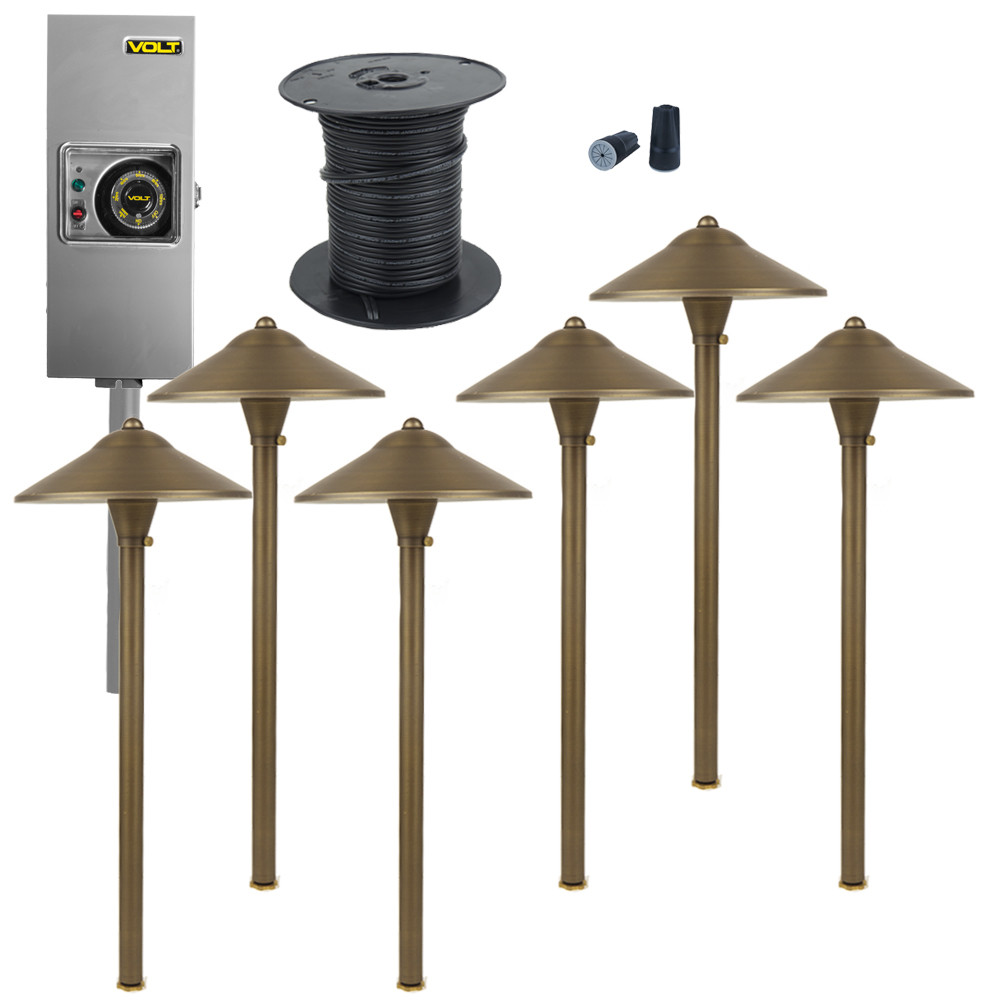 Best ideas about Landscape Lighting Kits
. Save or Pin Brass LED Landscape Lighting Kit with 6 Path Lights Now.