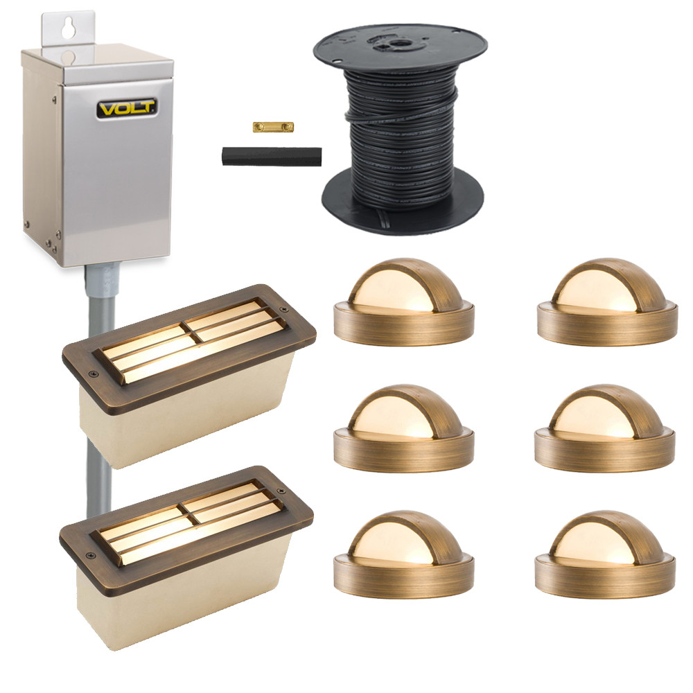 Best ideas about Landscape Lighting Kits
. Save or Pin Brass Lifetime LED Deck & Step Light Kit Now.