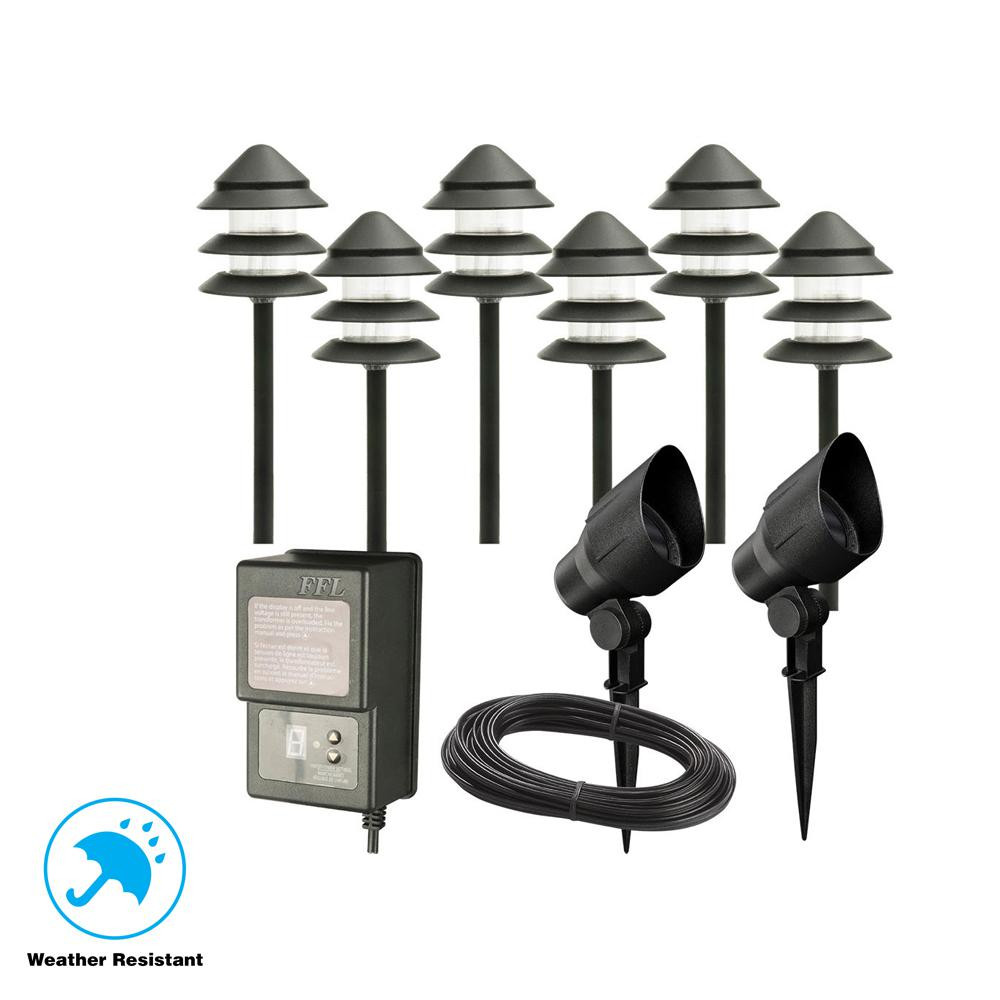 Best ideas about Landscape Lighting Kits
. Save or Pin Hampton Bay Low Voltage Black Outdoor Halogen Landscape Now.