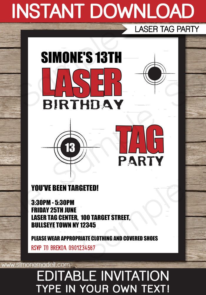 Best ideas about Laser Tag Birthday Invitations
. Save or Pin Laser Tag Party Invitations Now.