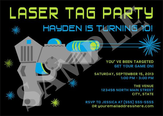Best ideas about Laser Tag Birthday Invitations
. Save or Pin Items similar to Laser Tag Boy Birthday Party Invitation Now.